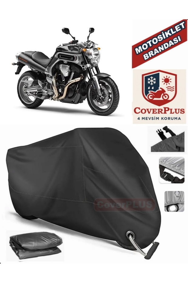 Black Lock Compatible Yamaha Mt-01 Motor Tarpaulin Motorcycle Tarpaulin Cover Tent