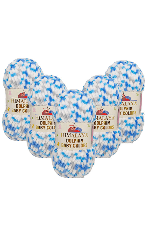 Dolphin Baby Colors Velvet Rope 5 Pack - 80421 - 100 Gr. 120 Mt.