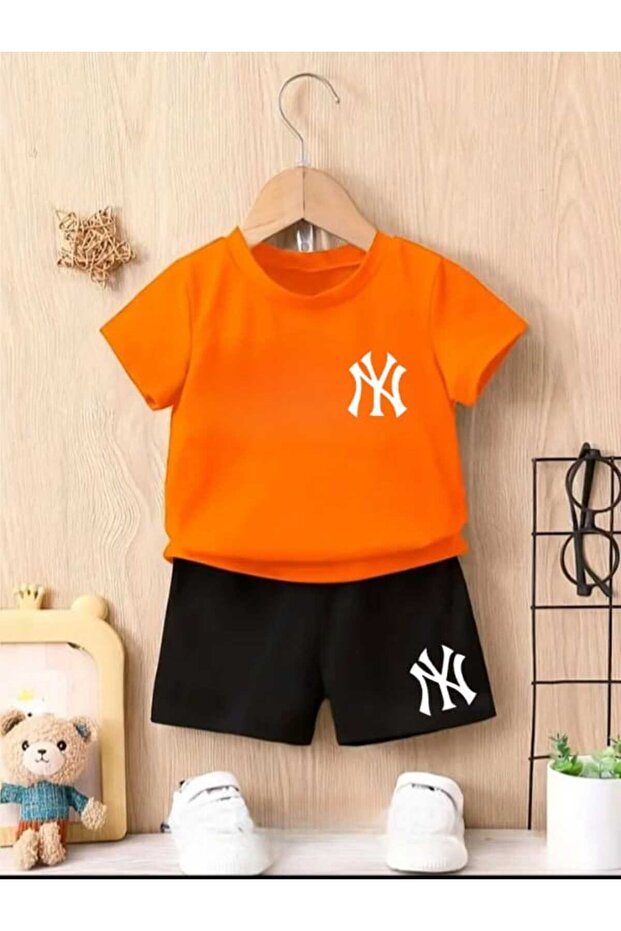 NY PRINTED KIDS SUMMER SUIT