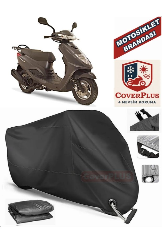 Black Lock Compatible Yamaha Cygnus L Motor Tarpaulin Motorcycle Tarpaulin Cover Tent