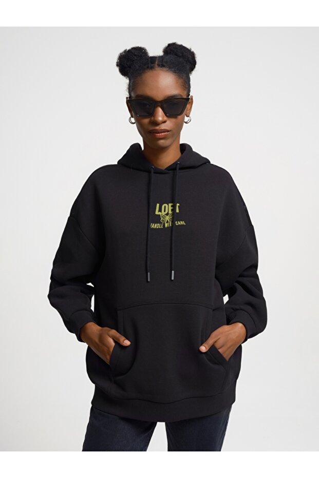Oversize Kadın Sweatshirt - 4