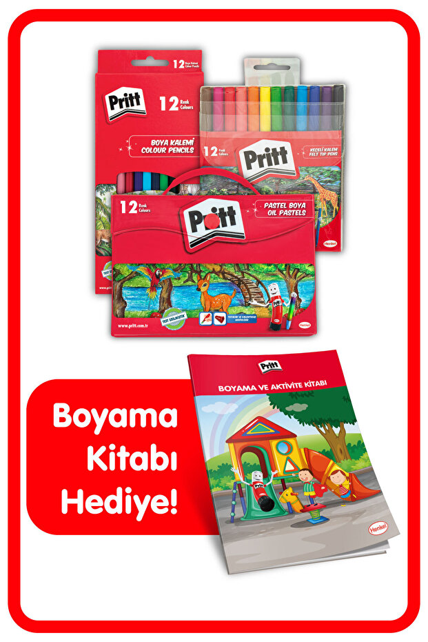 Boyama Kitabı Hediyeli Boyama Seti - 1