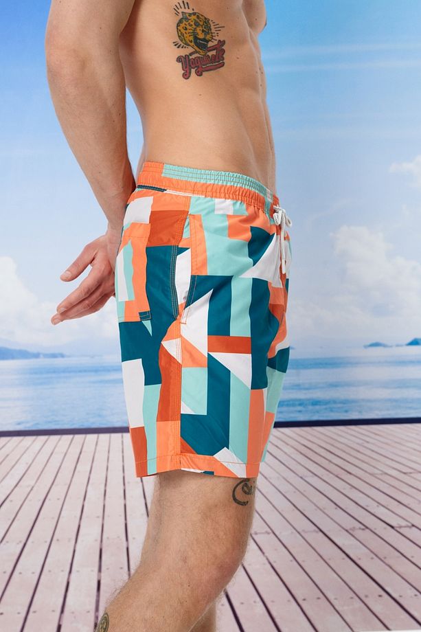 Regular Fit Erkek Deniz Şortu - 4