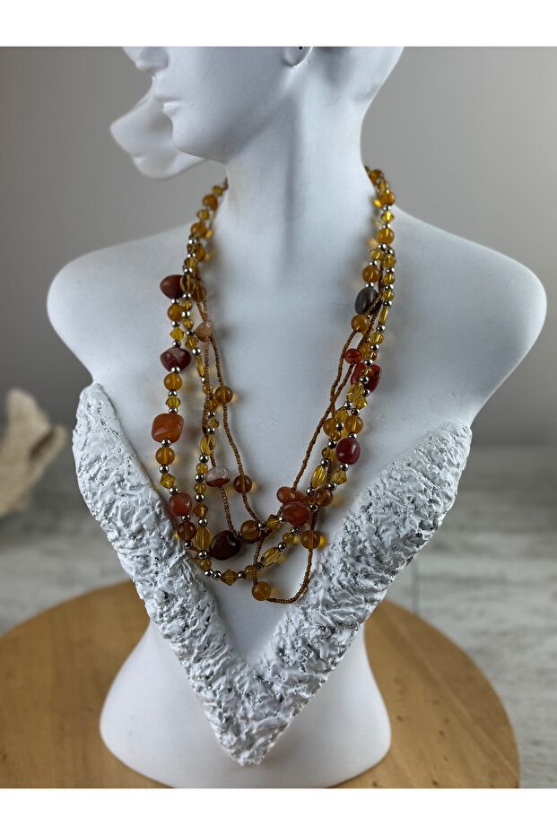 Akik taşlı kolye - 1