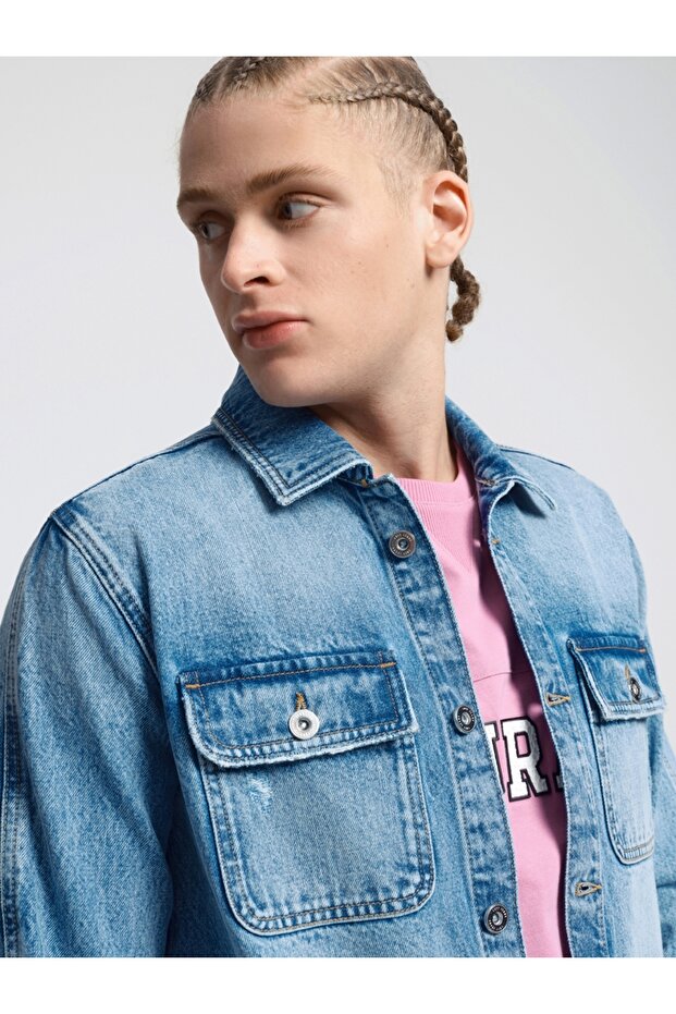 Oversize Fit Erkek Ceket - 3