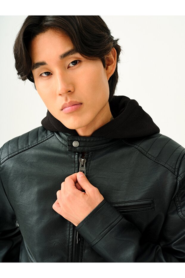 Regular Fit Erkek Mont Pu - 4