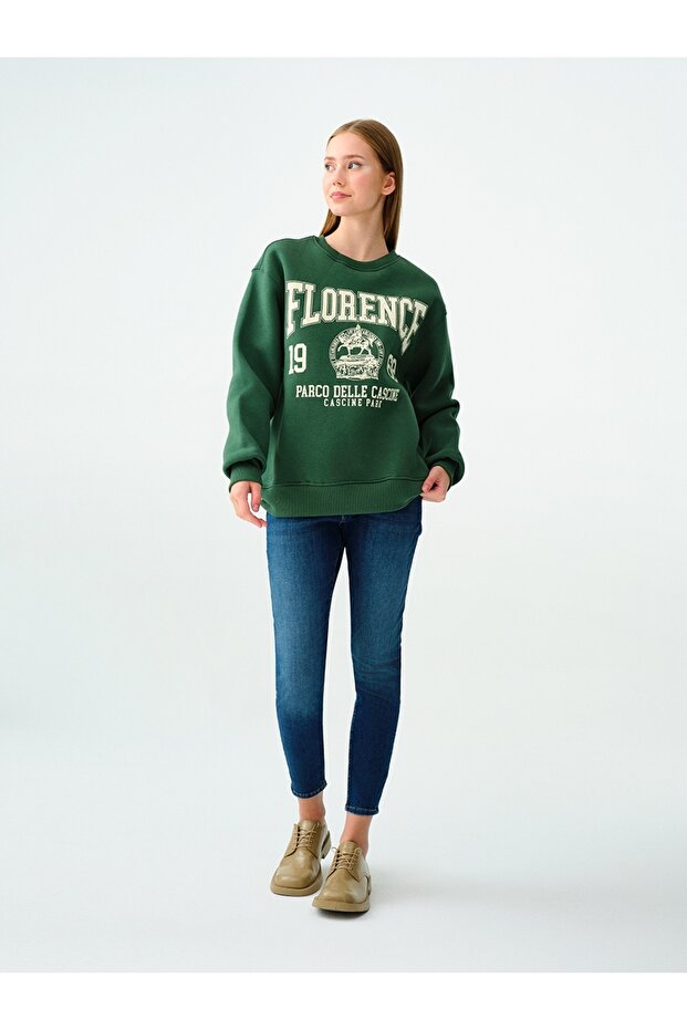 Loose Fit Kadın Sweatshirt - 2