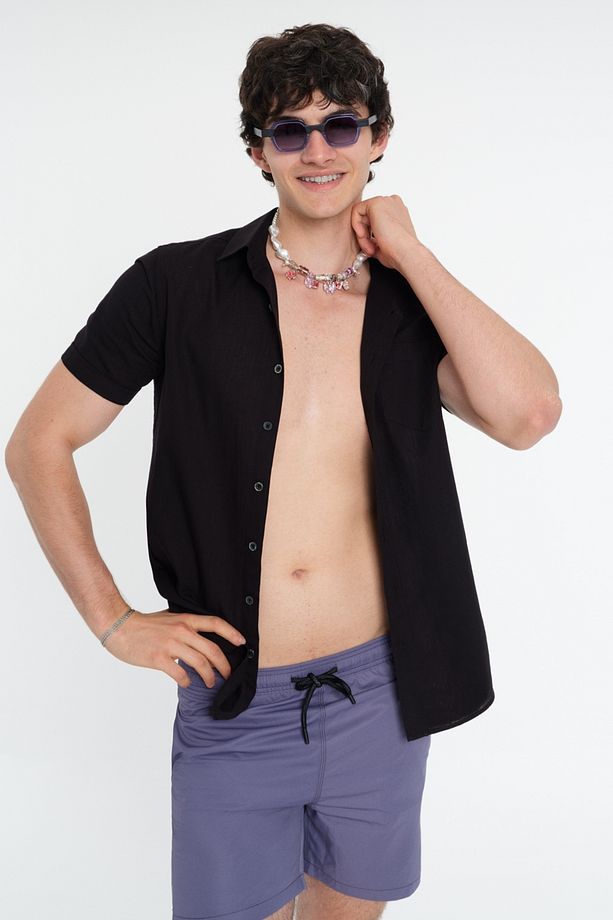 Regular Fit Erkek Deniz Şortu - 2