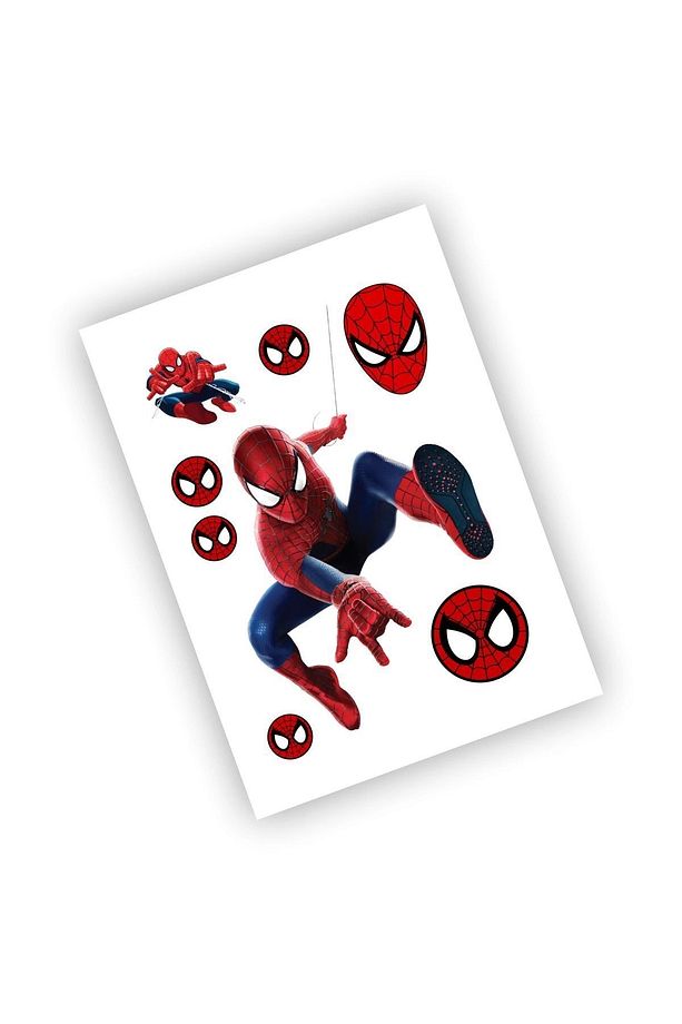 7 Sayfa 88 Adet Süper Kahraman Etiket Sticker Set Spiderman - Hulk - Captain America - 7