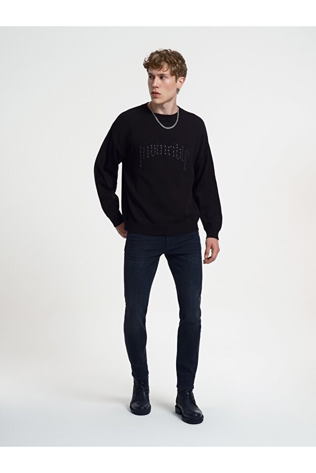 Oversize Fit Erkek Kazak - 2