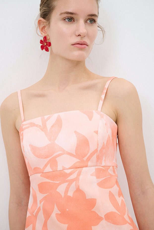 Straplez Mini Elbise - 2