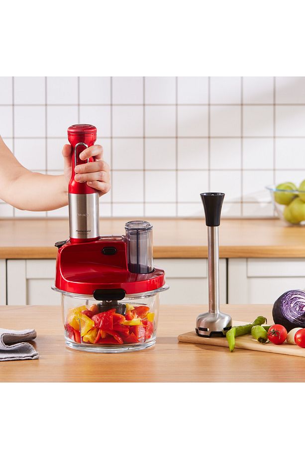8 In 1 Mastermaid Cam Hazneli 6 Bıçaklı Blender Mutfak Robotu 2500 W, Onerous Tartı - 2