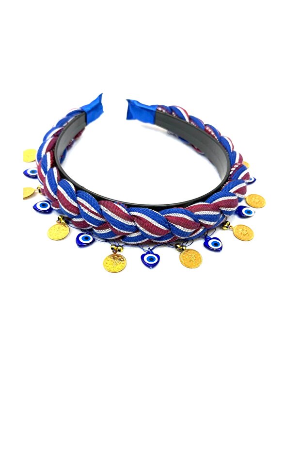 KARADENİZ YÖRESEL PULLU ÖRME SİYAH TAÇ - 3