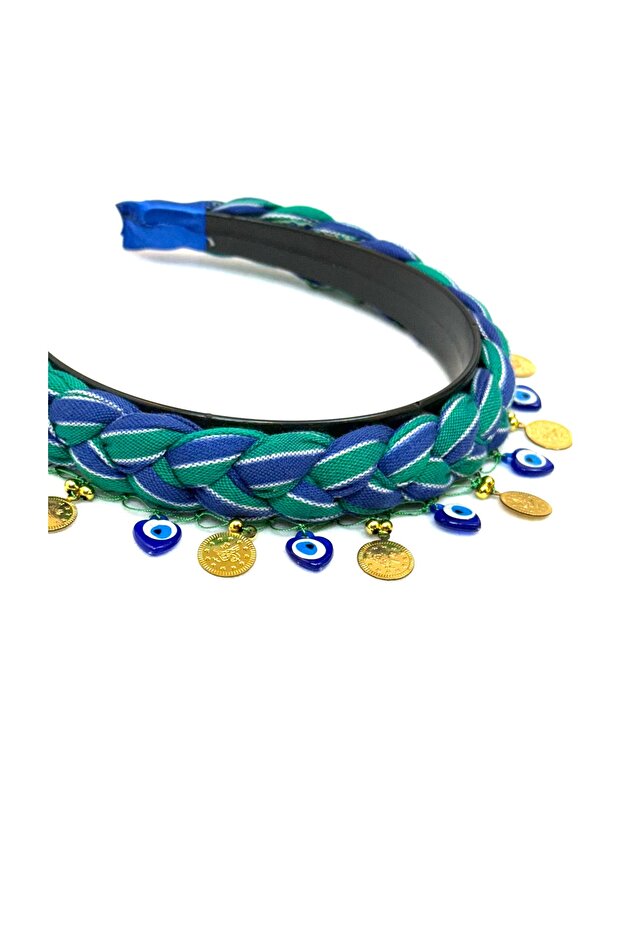 KARADENİZ YÖRESEL PULLU ÖRME SİYAH TAÇ - 3