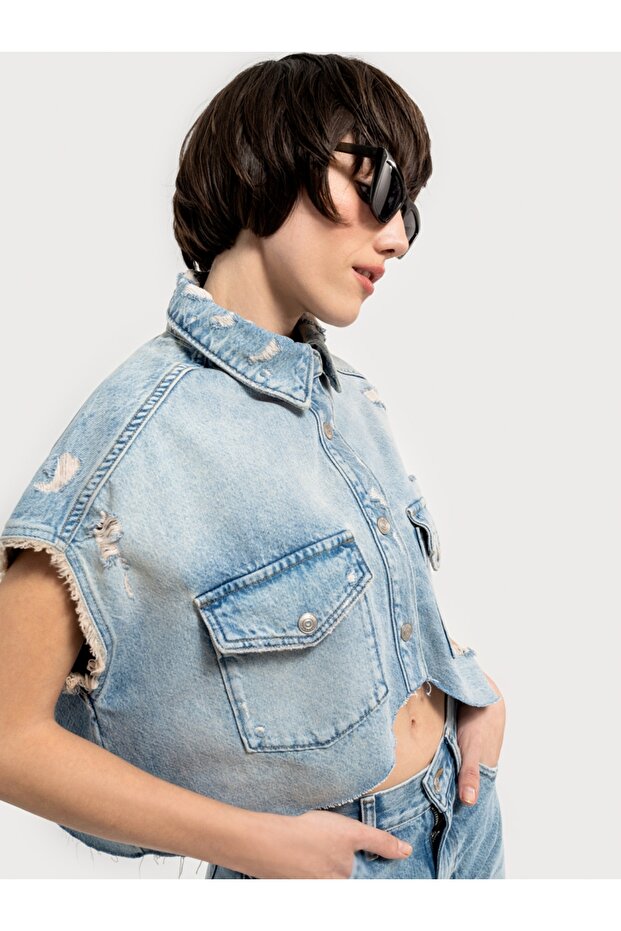 Oversize Kadın Yelek - 4