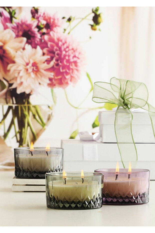 Dark Pastel Kokulu Mum Yeşil Çift Fitilli - 4