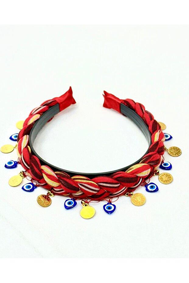 KARADENİZ YÖRESEL PULLU ÖRME SİYAH TAÇ - 2