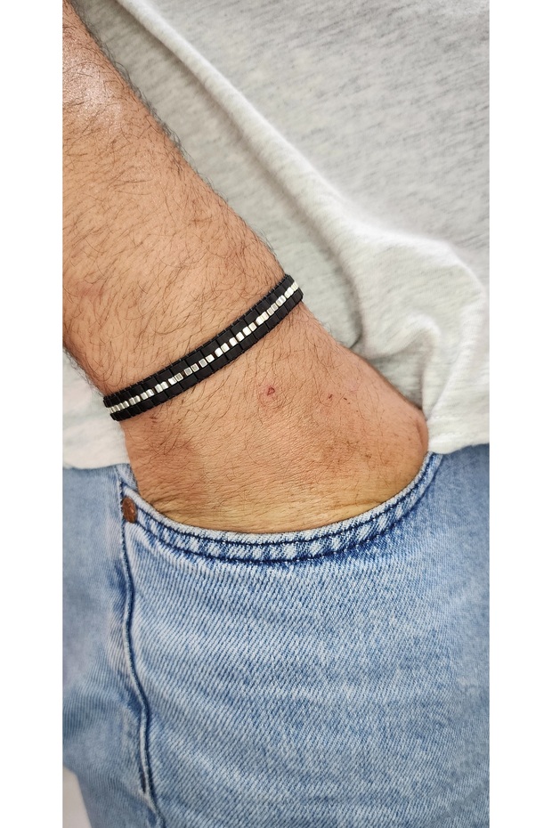 Half Tila Men's Bracelet/Handmade Bracelet