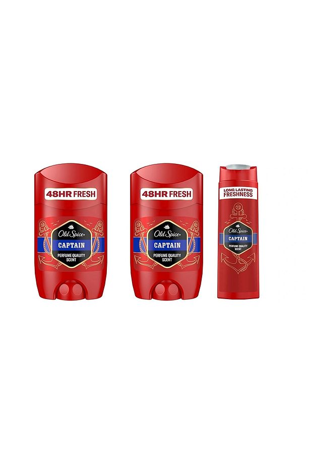 400ml Duş Jeli &Şampuan +50ml Deo Stick x 2 Captain - 1