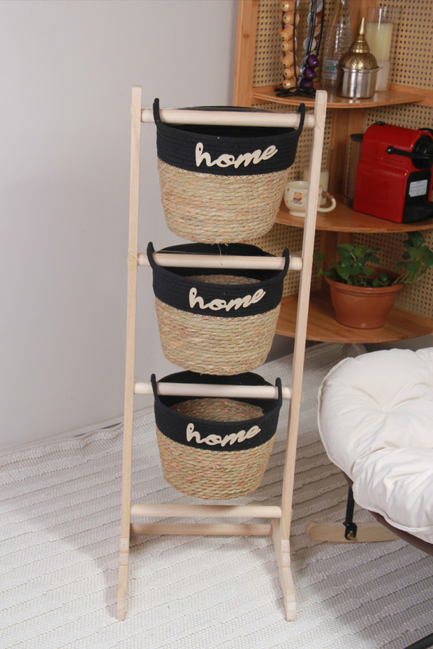 رفوف سلة تخزين متعددة الاستخدام - 4