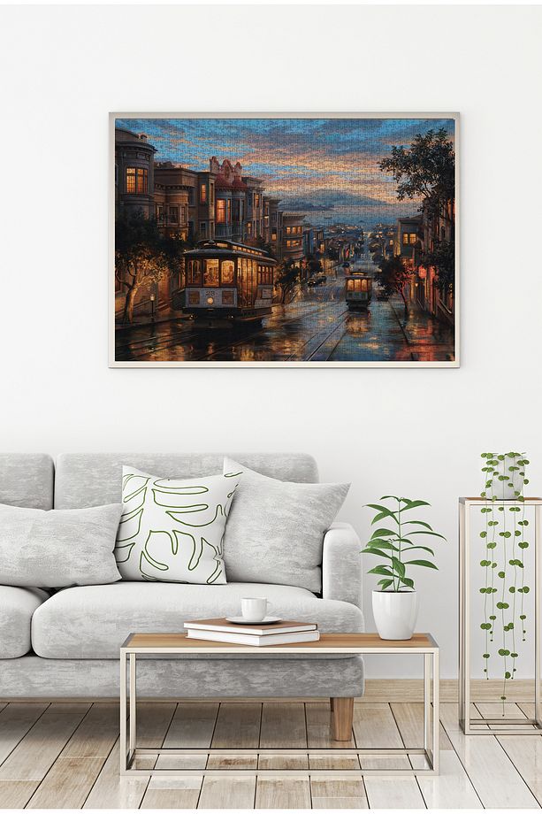1500 Parça Yapboz Puzzle - San Francisco Sokakları 4531 - 3