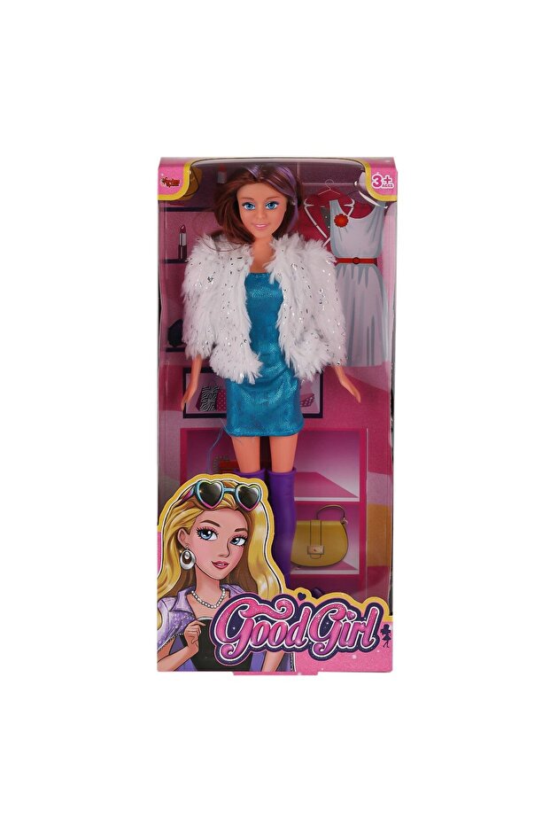 WG-66770 Parlak Elbiseli Ceketli Bebek 29 cm -Vardem - 2