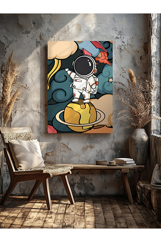 Astronaut Home Office Kitchen Living Room Wall Decoration Canvas Painting