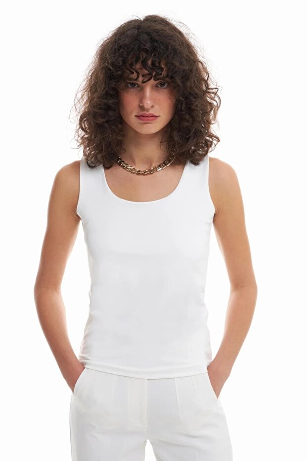 KALIN ASKILI BİSİKLET YAKA BASIC BLUZ - 3