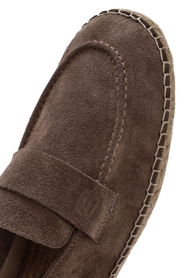 Erkek Vizon Süet Deri Espadril 25SFD770110 - 8