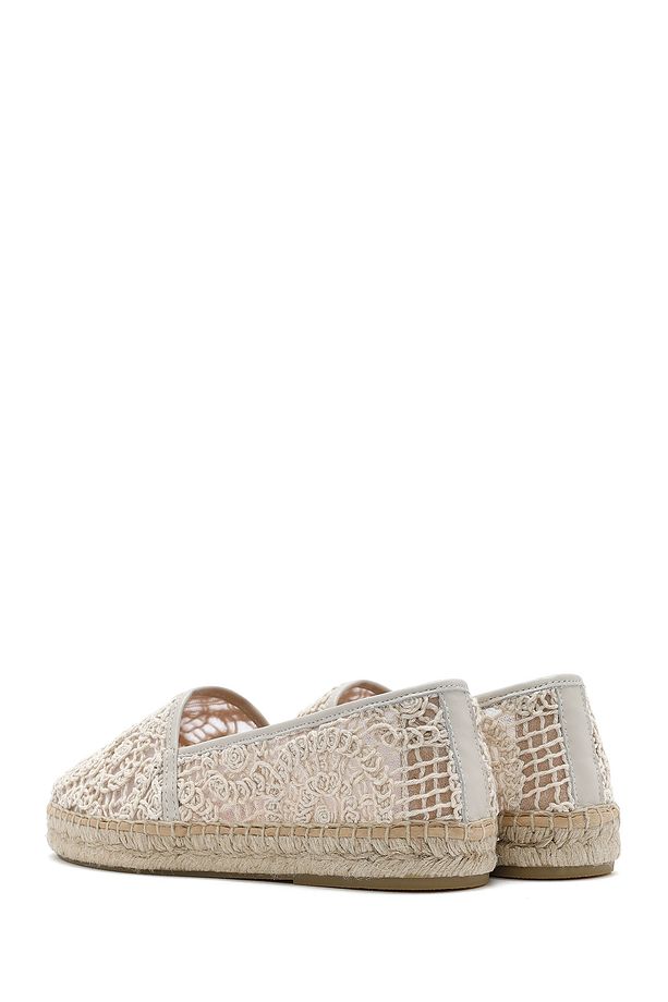 Kadın Bej Kumaş Espadril 25SFD45726F - 5