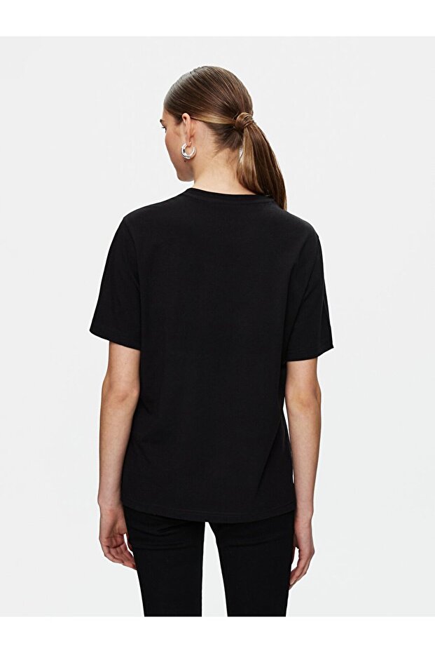 Regular Siyah T-shırt - 3