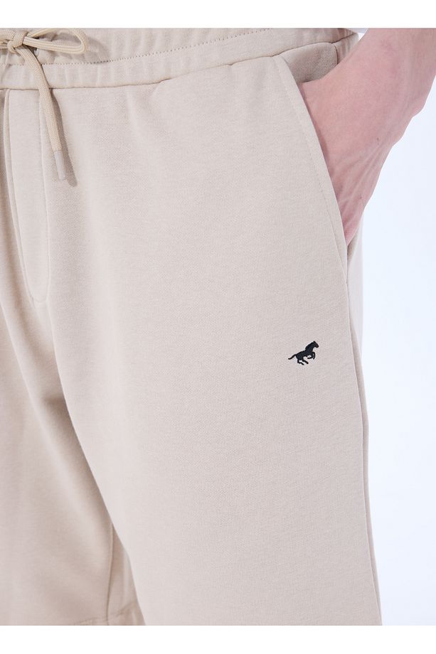 Sweat Şort, 2XL, Bej - 4