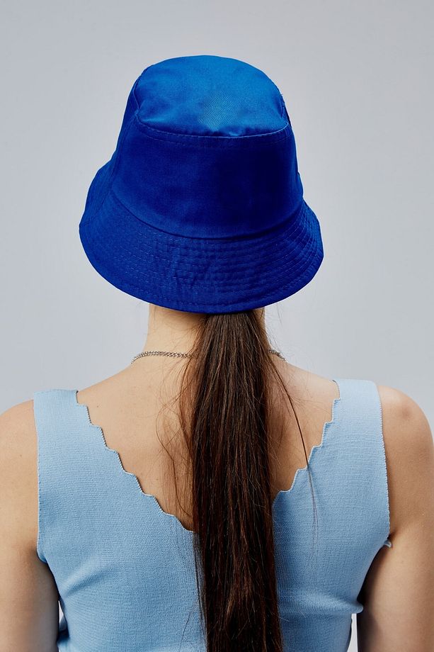 Yazlık Kumaş Kova Şapka, Erkek Kadın Düz Balıkçı Bucket Şapka, Unisex Mavi - 9