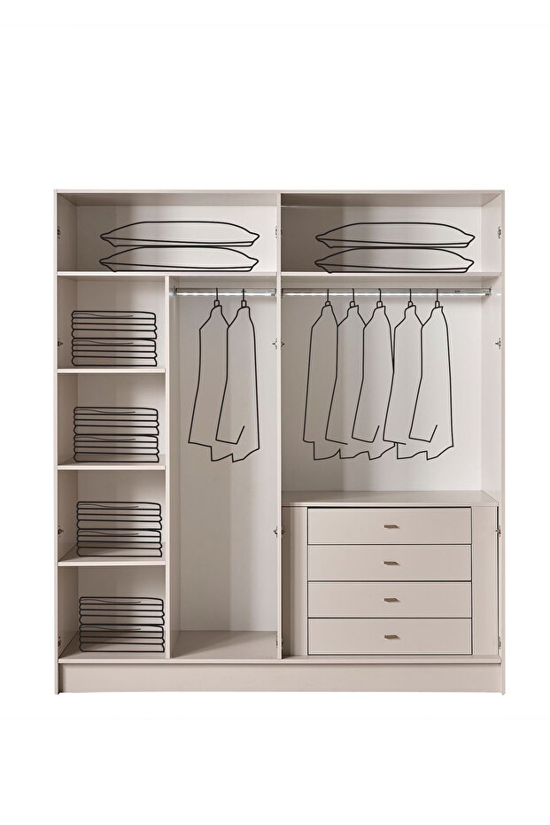 Silvar 6 Kapaklı Gardırop - 3