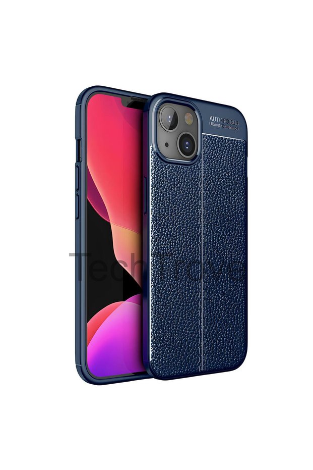 Apple iPhone 13 Case Leather Extra Protection Silicone Cover