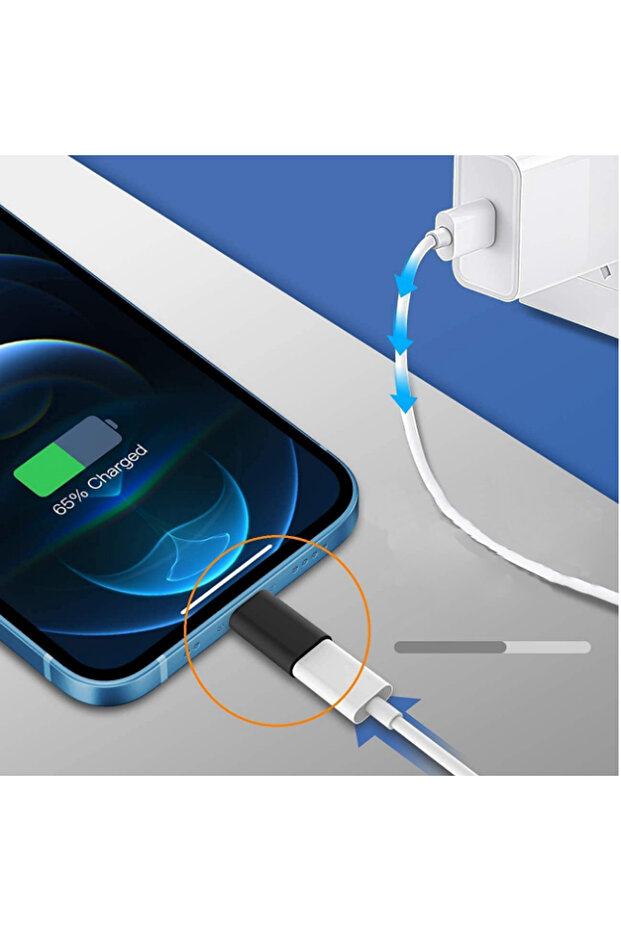 Micro USB To Lightning Dönüştürücü (Siyah) - 3