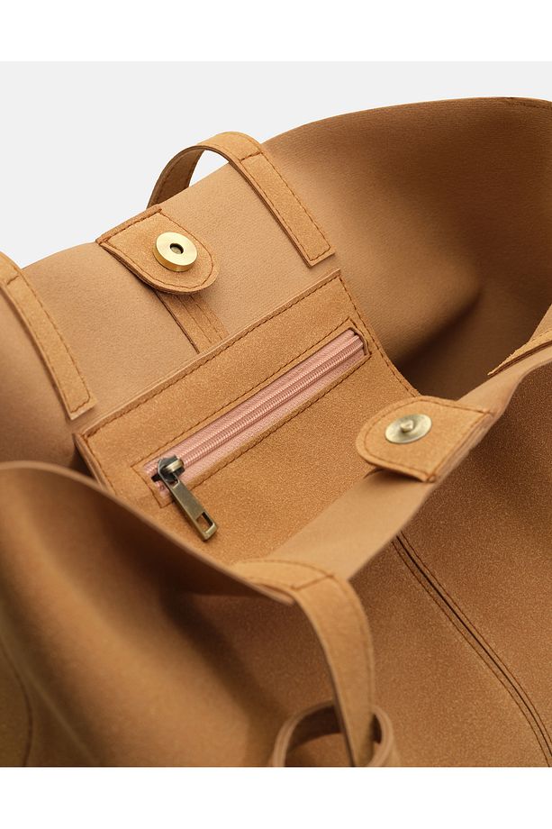 Kiva Pratik Büyük Tote Çanta STANDART Camel - 3