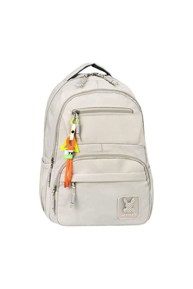 Unisex High School and Middle School Backpack Water Repellent Special Imported Anti-Sweat Fabric Daily Bag Cream
