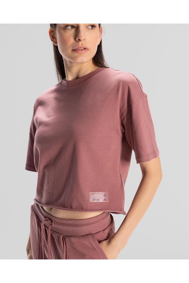 Authentic Lily Kadın Gül Kurusu Regular Fit Tişört - 3