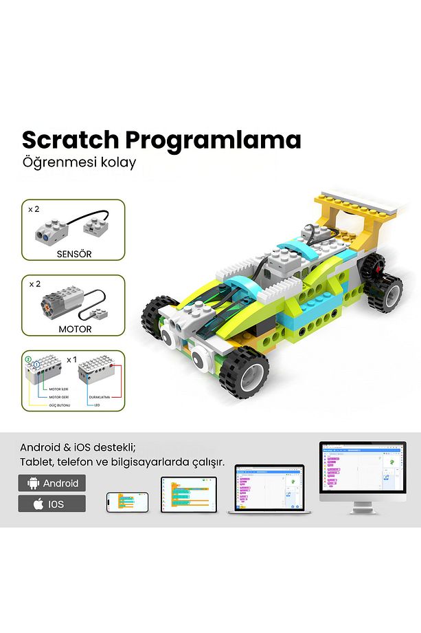Robot Master Premium Robotik Kodlama Seti 600 Parça, 300 Farklı Robot - 3