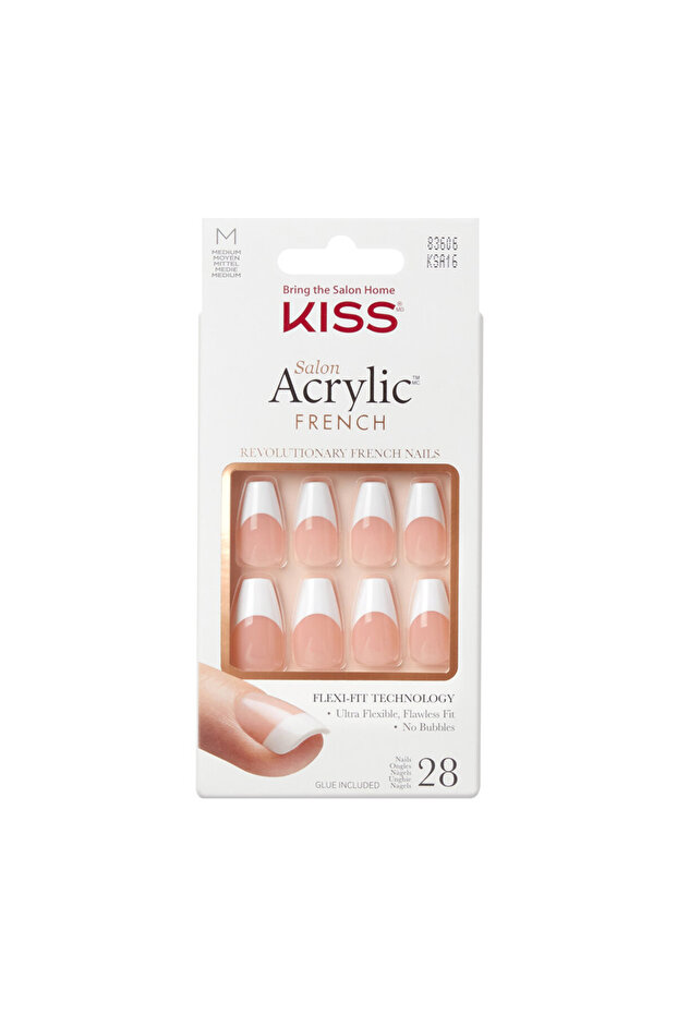 Salon Acrylic French Nails KSA16