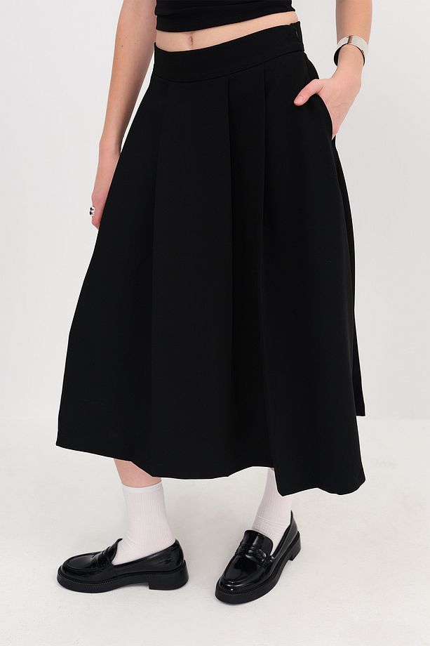 Pileli Midi Etek E13921 - 5
