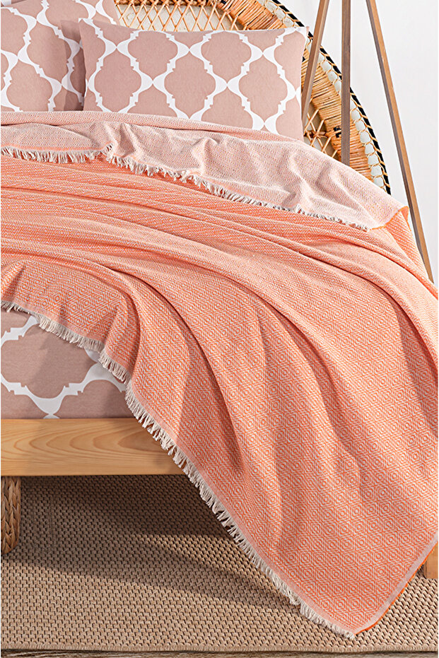 طقم بيكيه مزدوج مع ملاءات مرنة كود OSLO POWDER - 3