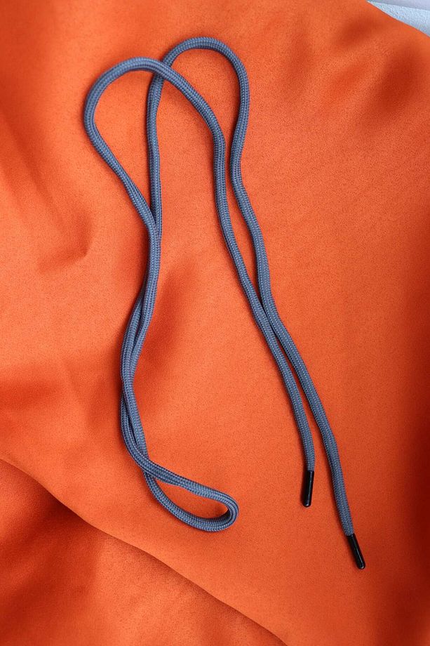 Eşofman Ve Sweatshirt Kapüşon Ipi 135 Cm Yuvarlak Bağcık Gri,1 Adet - 3