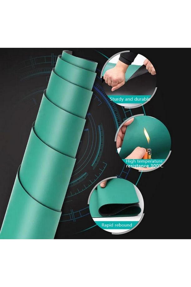 Antistatik Mat, Teknik Servis Masa Örtüsü YEŞİL 100cm X 10metre - 5
