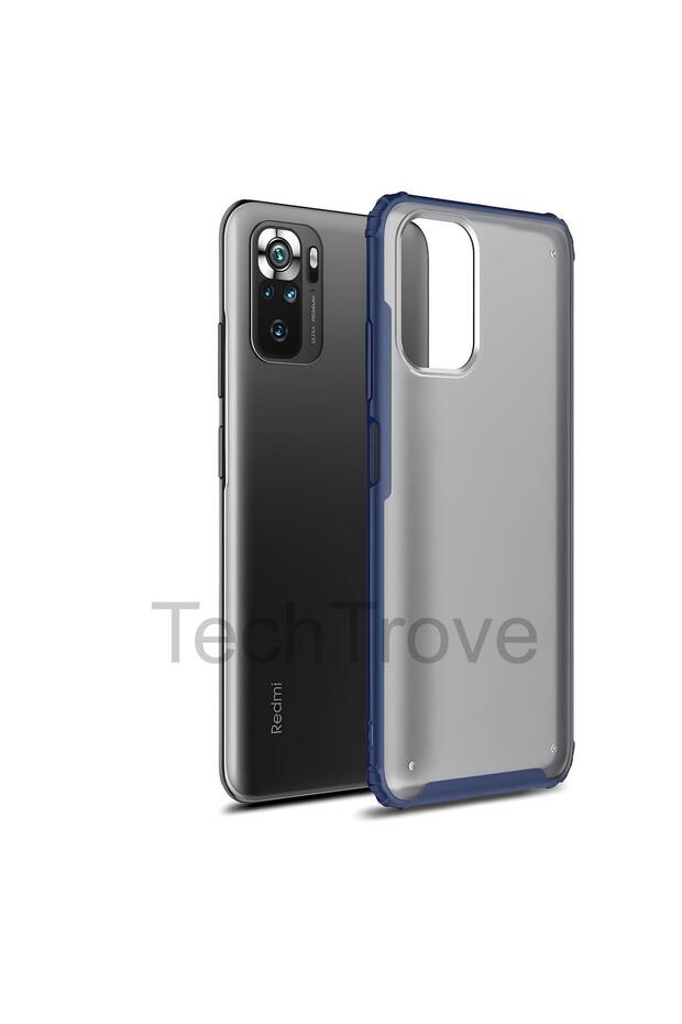 غلاف هاتف Xiaomi Redmi Note 10S مع حماية إضافية وغطاء خلفي شفاف من السيليكون