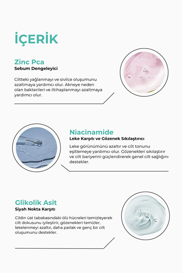 Niacinamide Serum %10 + Zinc PCA %1 – Gözenek Sıkılaştırıcı, Siyah Nokta ve Karşıtı - 5