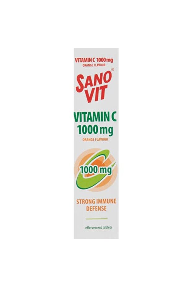 Sanovit Vitamin C 1000mg Orange Effervescent Tablets (10's)