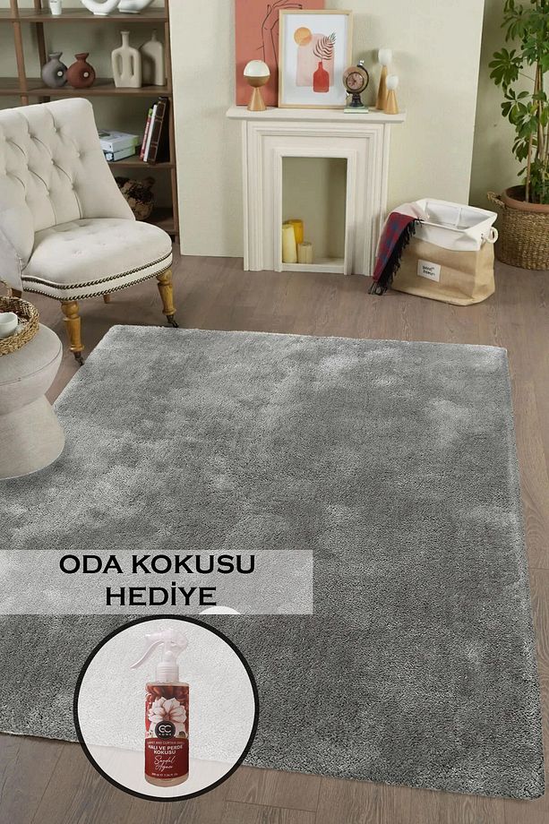 WELSOFT Yumuşak Dokulu Peluş Puffy Lastikli Halı Örtüsü - 1