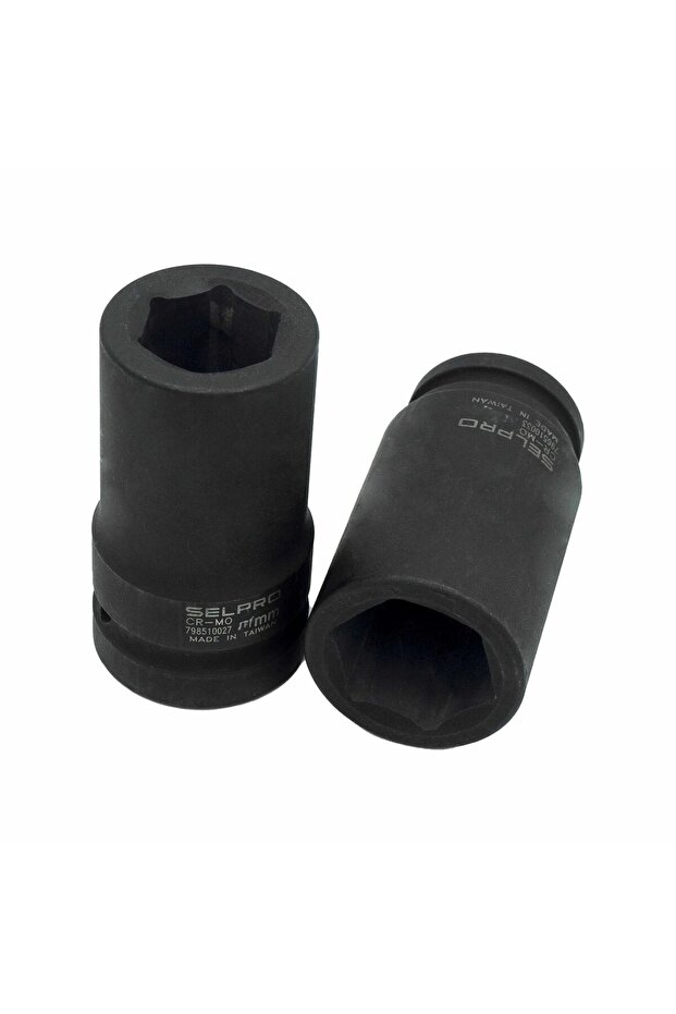 SELPRO 1/2" Drive Deep Socket, 6-Point, 15mm – High Torque Chrome Vanadium Tool